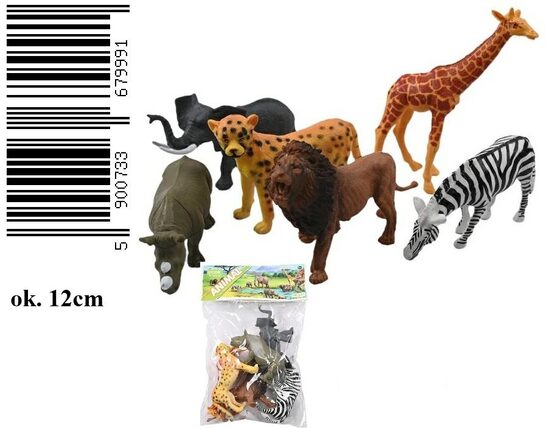 Savvaļas dzīvnieku figūras 12 cm komplekts